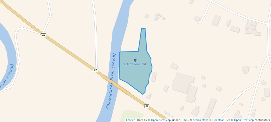 walking in holim'a eona Park map in Maseru