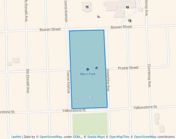 walking in Murn Park map in Terry