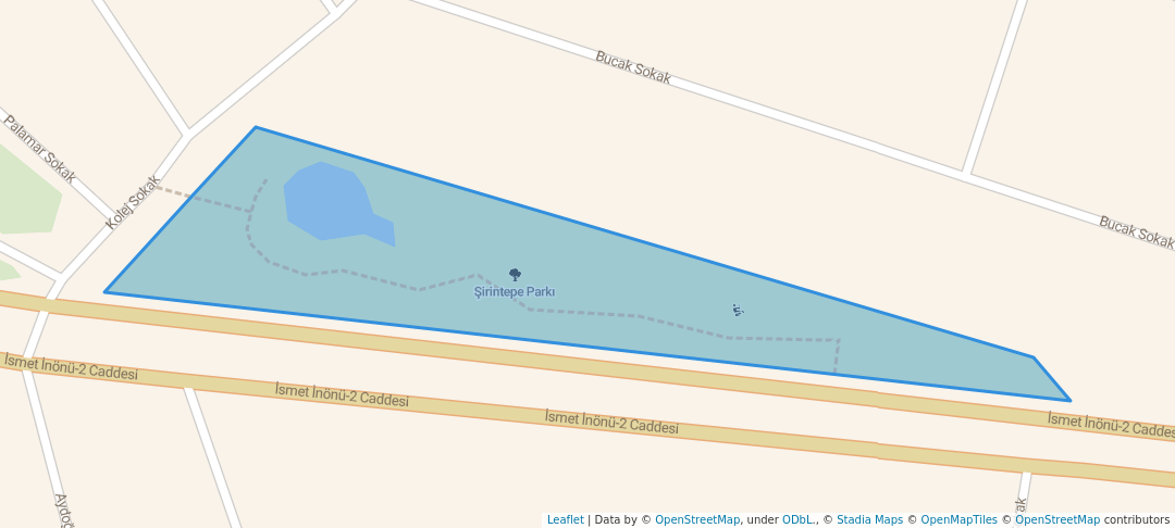 walking in Şirintepe Parkı map in Eskişehir