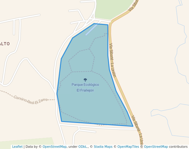 walking in Parque Ecológico El Frailejón map in Sibaté