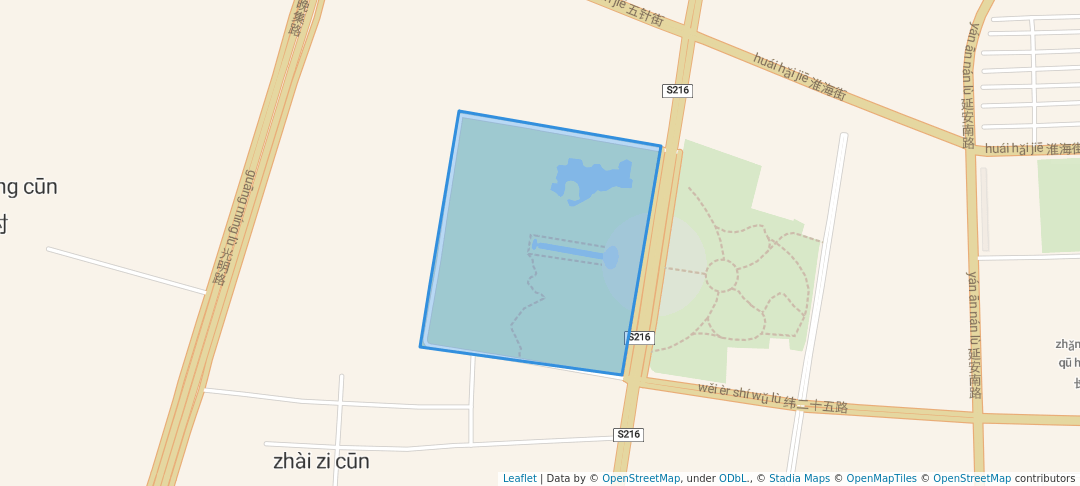 walking in 城南生态苑 map in Chang Zhi Shi