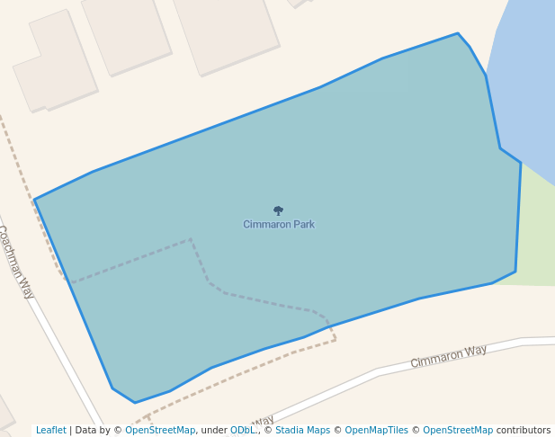 walking in Cimmaron Park map in Sherwood Park