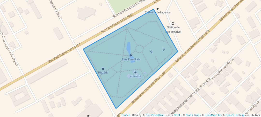 walking in Parc Familliale map in Gdyel