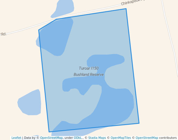 walking in Turoar I150 Bushland Reserve map in Bolton