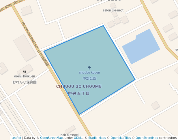 中部公園 in Ina | Map and Routes