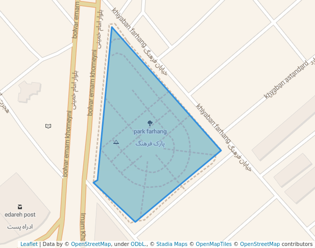 park farhang in Bandar-e Rig | Map and Routes
