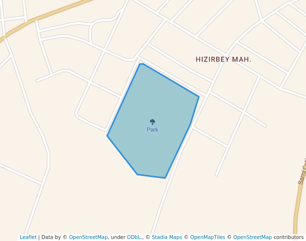 walking in Park map in Sivrihisar