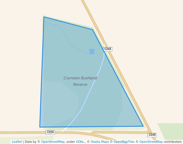 walking in Crymelon Bushland Reserve map in Lah