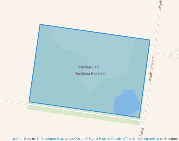 walking in Marlbed I191 Bushland Reserve map in Curyo