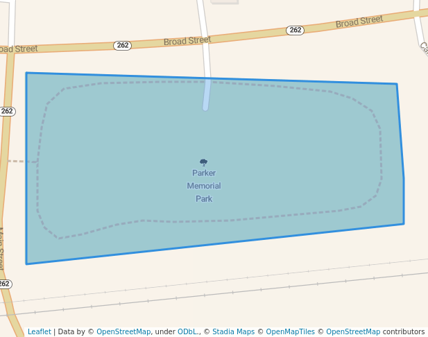 walking in Parker Memorial Park map in Climax