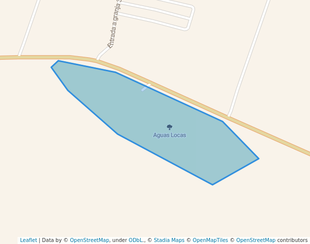 walking in Aguas Locas map in Juan Martín