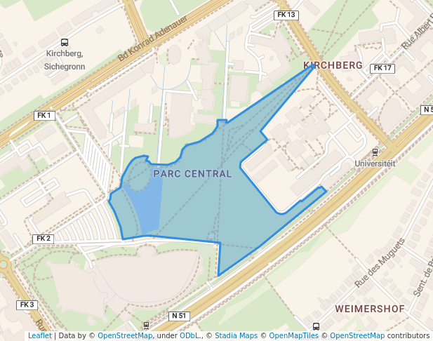 Arboretum Kirchberg Parc Central