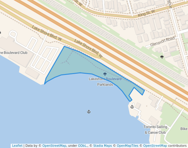 Lakeshore Boulevard Parklands