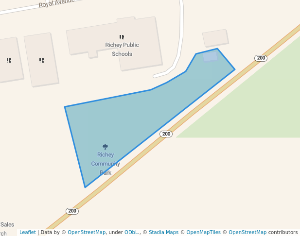Richey Community Park in Richey | Map and Routes