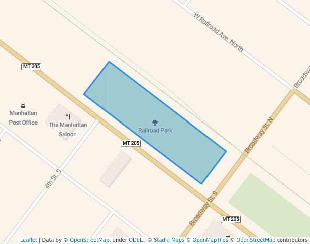 walking in Railroad Park map in Manhattan