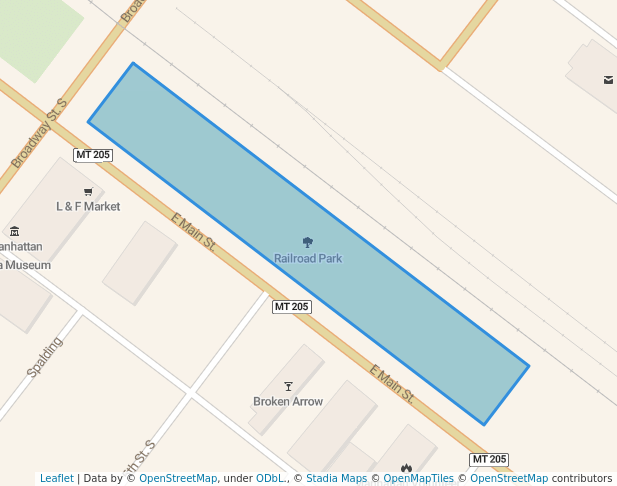 walking in Railroad Park map in Manhattan