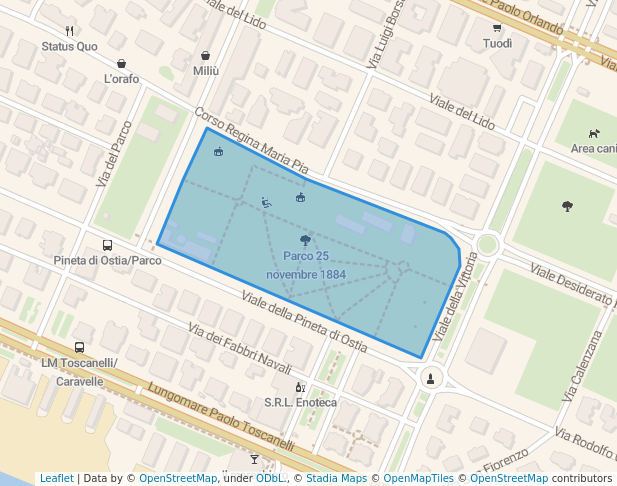 Parco 25 novembre 1884