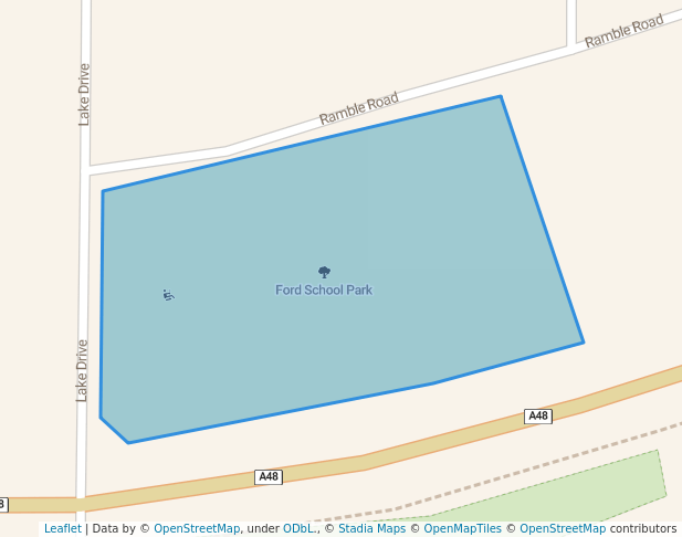 walking in Ford School Park map in Lake in the Hills