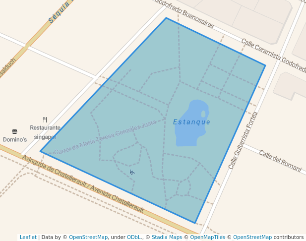 walking in Parque Geólogo José Royo Gómez / Parc del Geòleg José Royo Gómez map in Castellón de la Plana