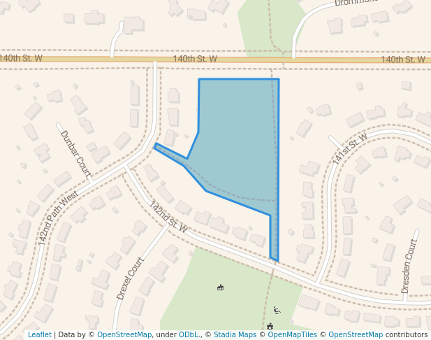 walking in Erickson Park map in Apple Valley