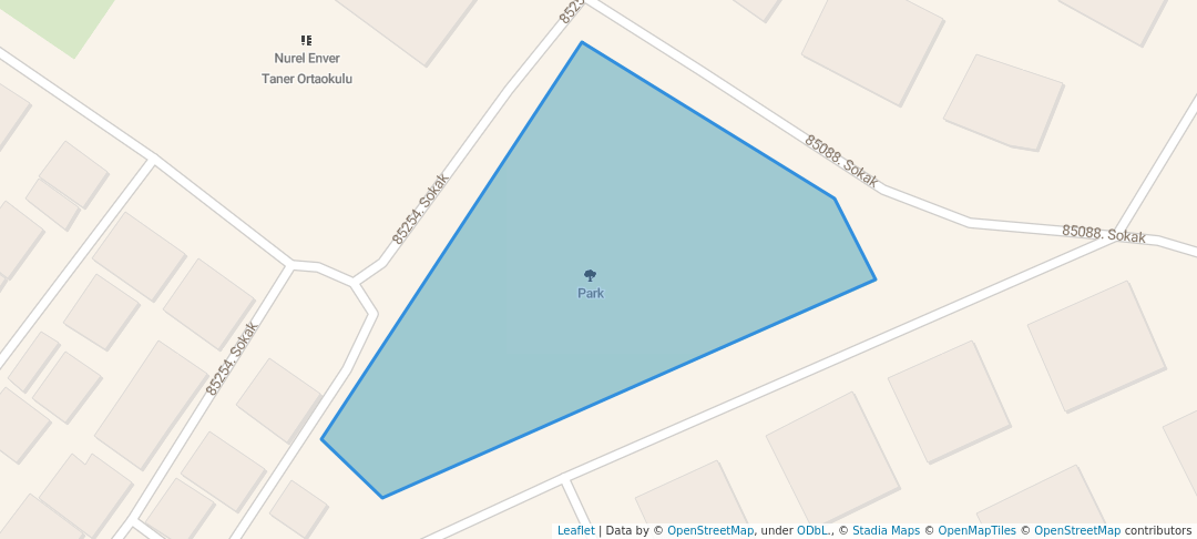 walking in Park map in Gaziantep