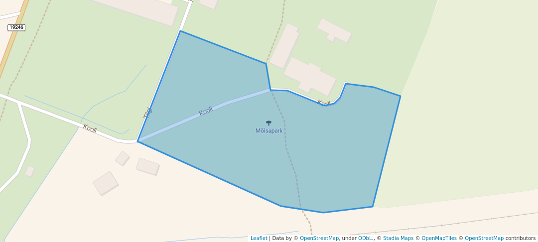 walking in Mõisapark map in Eidapere