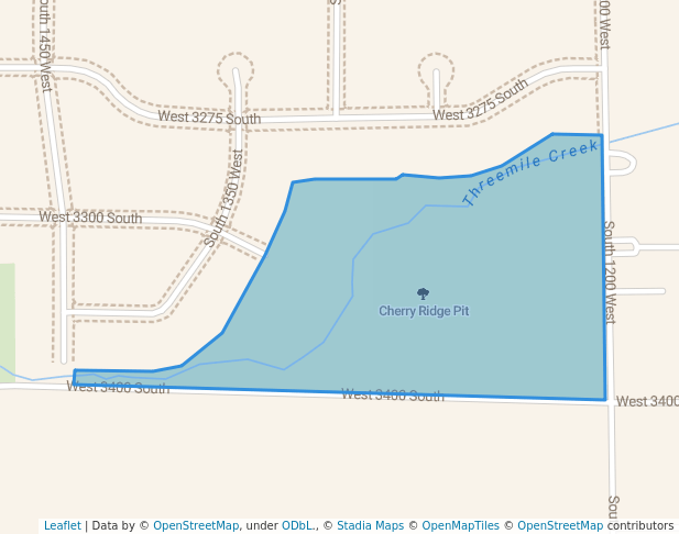 walking in Cherry Ridge Pit map in Perry