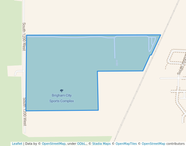 walking in Brigham City Sports Complex map in Brigham City