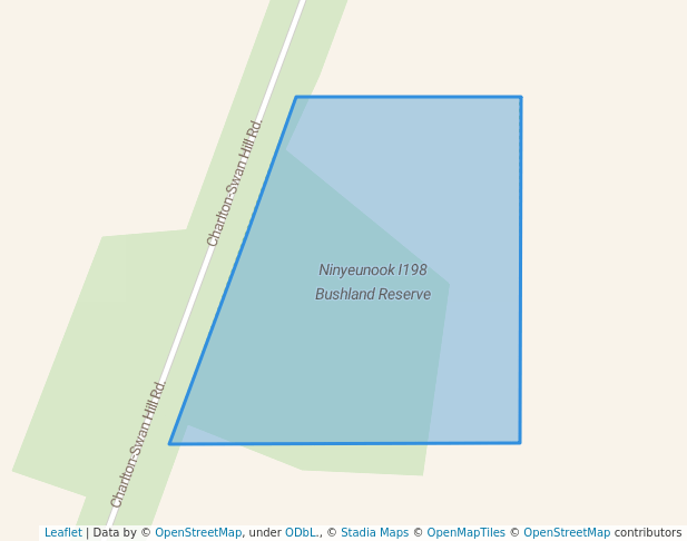 walking in Ninyeunook I198 Bushland Reserve map in Jeruk