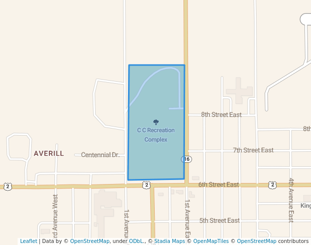C C Recreation Complex in Culbertson | Map and Routes