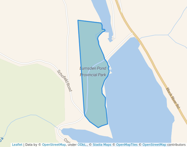 walking in Lumsden Pond Provincial Park map in Wolfville