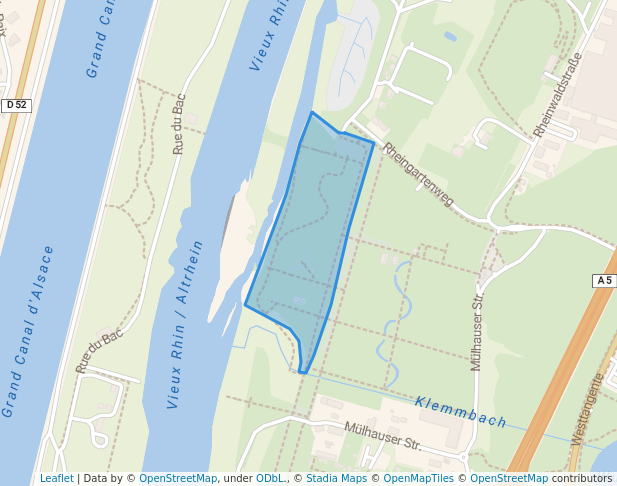 walking in Rheingärten map in Neuenburg am Rhein