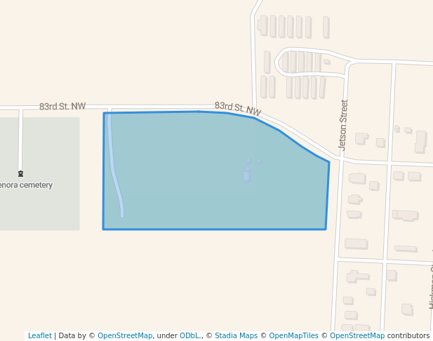 walking in Sunset Park map in Grenora