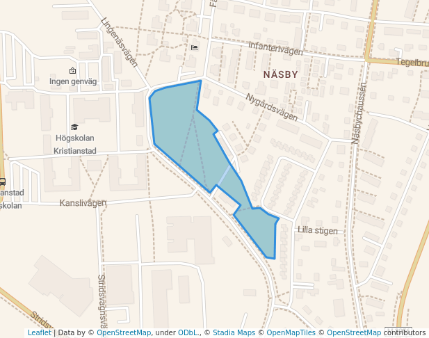 Norringeparken in Kristianstad | Map and Routes
