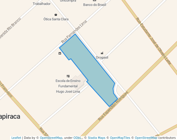 walking in Praça da Prefeitura map in Arapiraca