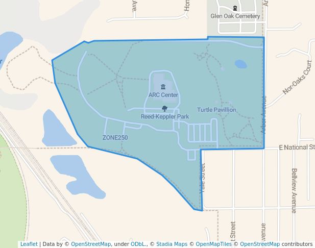 walking in Reed-Keppler Park map in West Chicago
