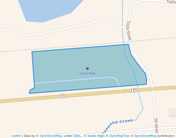 walking in Lion's Park map in Chester