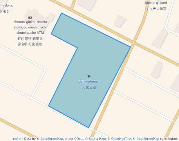 大宮公園 in Sakata | Map and Routes