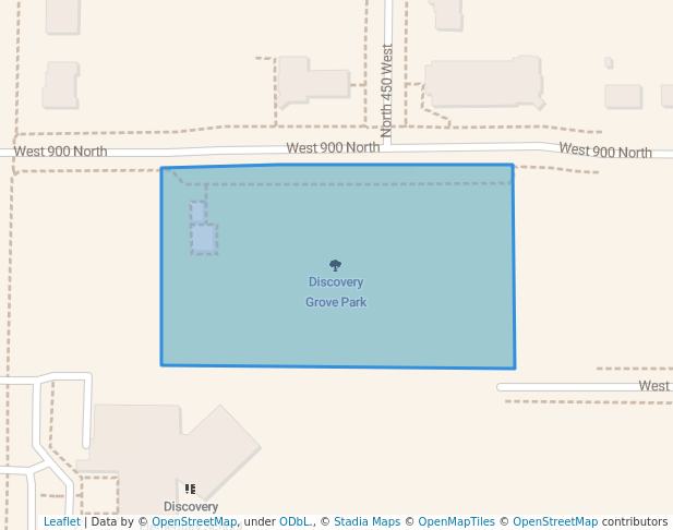 walking in Discovery Grove Park map in Brigham City