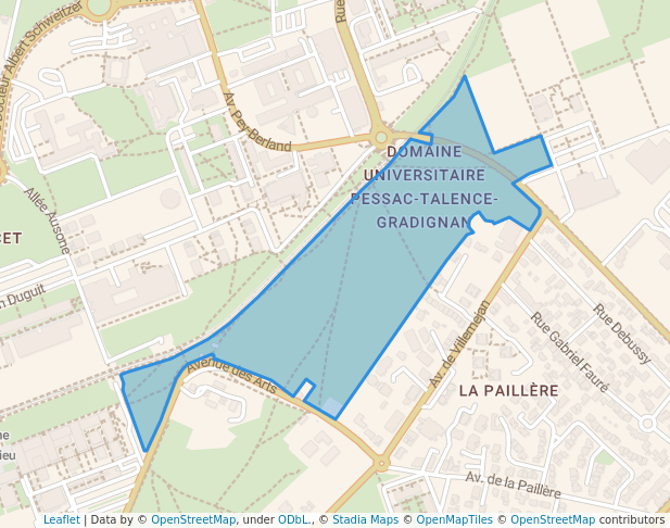 Parc du Campus de l'Université Bordeaux Montaigne - Doyen Brus