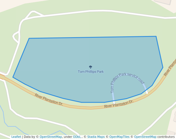 walking in Tom Phillips Park map in Grangerland
