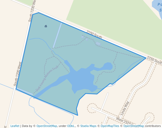 walking in Dell Young Nature Park map in Perry