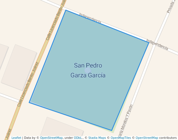 walking in Plaza Municipal de San pedro map in San Pedro Garza García