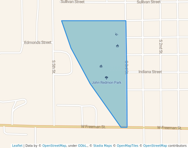 walking in John Redmon Park map in Frankfort