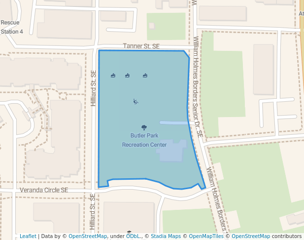 Butler Park Recreation Center in Atlanta | Map and Routes