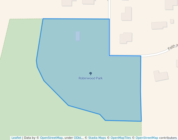 walking in Robinwood Park map in Schofield