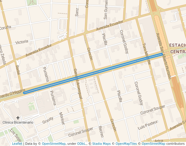 Parque Central Alameda Bernardo O'Higgins