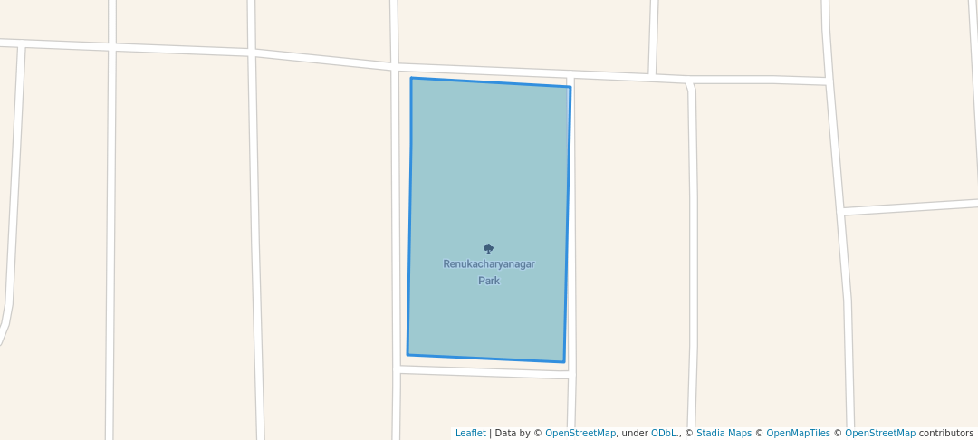 walking in Renukacharyanagar Park map in Ballari