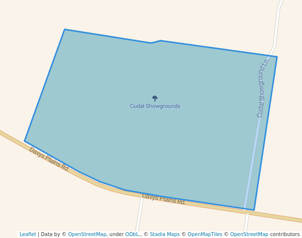 walking in Cudal Showgrounds map in Cudal