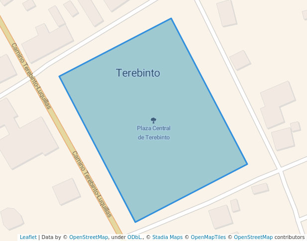 walking in Plaza Central de Terebinto map in Terebinto